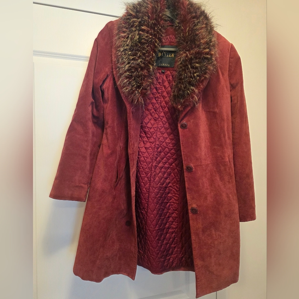 Danier Brown Trench Coat with Elegant Design